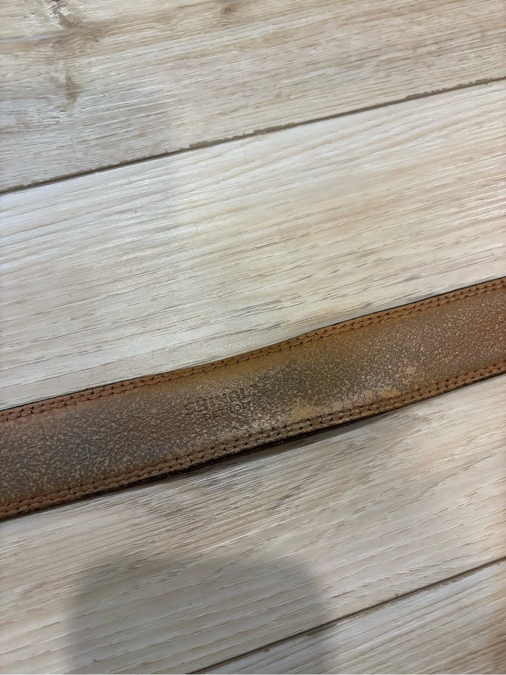 Shinola Detroit men belt 38 genuine leather usa 1.25